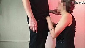 My stepbrother comes back from the party in his dorm bedroom. He asks me for a blowjob on his big natural tits curvy latina roommate