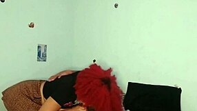 Hey, my wife's hot cousin jumped into our bed and we couldn't hold back from that wild ebony sex session