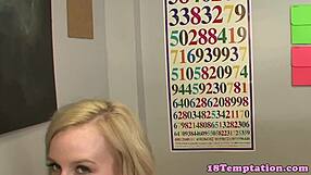 Can you believe this real amateur teen is tugging that cock like a pro?