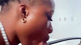 naija babe candy hints at sucking a monster cock