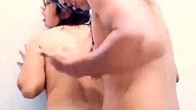 Unexpected steamy encounter in the bathroom with a passionate Mexican twist