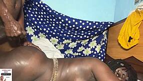 Huge Black Tits Woman Dominates Massive Cock