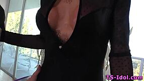 Shemale's asshole gets rimmed with such intense passion and desire