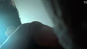 We didn't stop when the camera fell. She moaned in doggystyle squeezing cum from my big black cock.