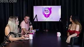 In the swing house, Charllottye became naughtier and more daring. She joined an orgy in sheer red but got hurt during the family recording