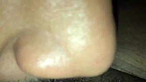 Overwhelmed with intense pleasure as the masked ebony queen unleashes massive squirting on that monster cock