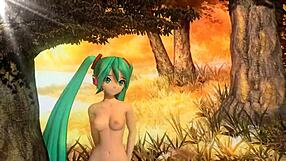 Hatsune Miku Performs Velvet Arabesque In Full Nude Mod