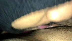 Overwhelmed with intense pleasure as the masked ebony queen unleashes massive squirting on that monster cock