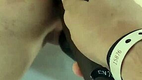 i-i'm tied up with my boyfriend on the beach he whips me using dildos oh it hurts so good