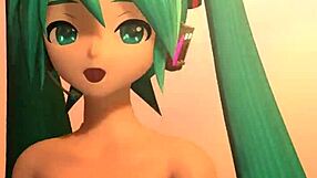 Hatsune Miku Performs Velvet Arabesque In Full Nude Mod