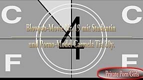 Oh wow, X-Christmas with horny teen 18+ Carmela 22y doing deepthroat blowjob and cumshot facial - SPM Carmela22 TR19!