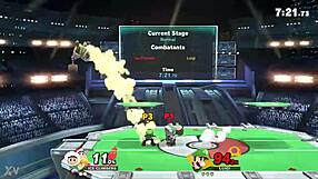 Green plumber battles innocent twins in game