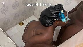 I caught this fat stalker in the bathroom and bent her over for missionary fucking