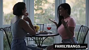 why does gorgeous milf penny barber show lesbian moves to ex-husband's sister romy rain?