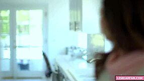 tiny lesbian girl explores close bonds with her friend in a calm setting