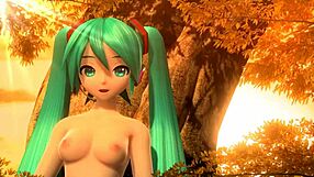 Hatsune Miku Performs Velvet Arabesque In Full Nude Mod