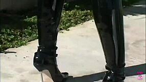 Tattooed Blonde With Big Ass Takes Deepthroat Blowjob And Anal Cum In Heels 😈