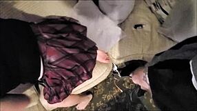 Can this mtf asian redhead shemale take raw anal creampie from daddy after deepthroat blowjob?