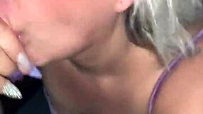 Why Does This Blonde Mature Slut Deepthroat Big Black Cock Like A Total Whore