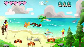 Lets play paradise island part 3 with outdoor public doggystyle fucking right in the wet pussy