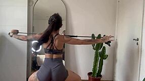 I Feel So Energized Exercising with Nikatsu Through Warm-Up and Stretch Training in My Home Gym