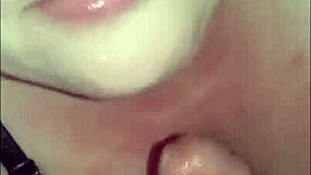 Slut Wife Emily Delivers Intense Blowjob and Cumshot on Big Tits