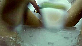 Candy cruise takes a deepthroat pov in the bathtub, gagging hard on cock while choking.