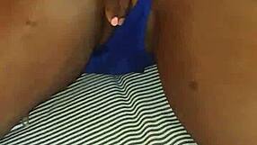 On My Way to Bed in Blue Lingerie to Touch Myself a Little 18+!