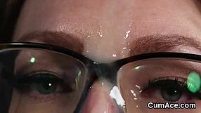I Feel So Aroused as This Horny Stunner Sucks Cum and Gets a Massive Facial Jizz Shot