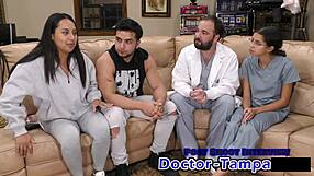 feeling so exposed during mias first gyno exam with dr tampa using gloves for anal fingering