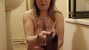 Curvy French Housewife In Bondage Teases With Outdoor Flashing And Dildo Masturbation For Humiliating Solo Orgasm