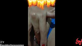 Blonde Latina Fingers Clit Intensely
