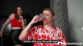 Redhead Amateur with Natural Tits Role-Plays Naughty Fantasies in Homemade Missionary and Blowjob Scenes