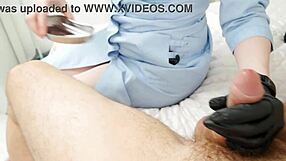 the nurse runs checks on a big sturdy tool prostate rub aids in collecting sample for review