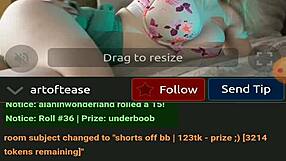 I feel so aroused showing off my boobs and slutty body on webcam