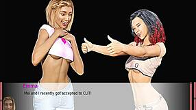 lesbian superhero launches an intriguing couple adventure with kisses