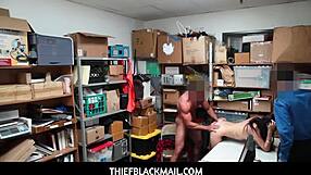 Audrey Royal fucks two guards to escape free as smooth criminal