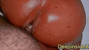 BIG BLACK ASS RIDES MONSTER COCK on the Moon