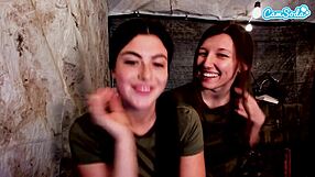 are we really kissing and fingering each other's hairy pussies like this in army quarters?