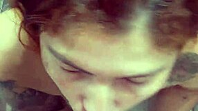 Watch This Wife Kneel Down and Suck Her Husband's Massive Cock!