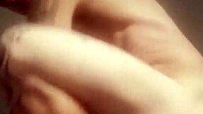 He pulls out his massive tattooed cock for a solo homemade masturbation session.