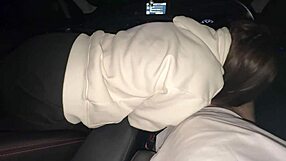 What happens when you pick up a young whore and fuck her mouth hard in the car until orgasm?