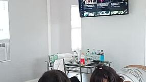 Raw twitter baddies DrippinVelvet and Princess Hayze give GakTrizzy head after orgy