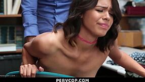 the lp officer noticed the teen 18+ acting suspiciously in the store - pervcop.