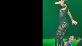 Aitana shows off her dance moves in a lively and engaging way.