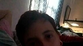 This slut eagerly sucks her boyfriend's fat cock until he cums in her mouth.