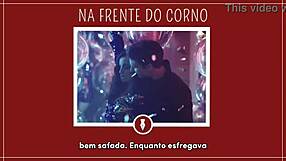 giving it up right in front of the cuckold hubby