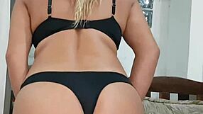 I feel so excited about this Brazilian Latina fetish with panties and exhibitionism in real amateur action