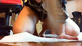 i uh slipped in the bathroom and made a big pee mess on the floor oops