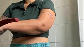 Do you like how I show off my swollen big pussy while flashing it in exhibitionist style?